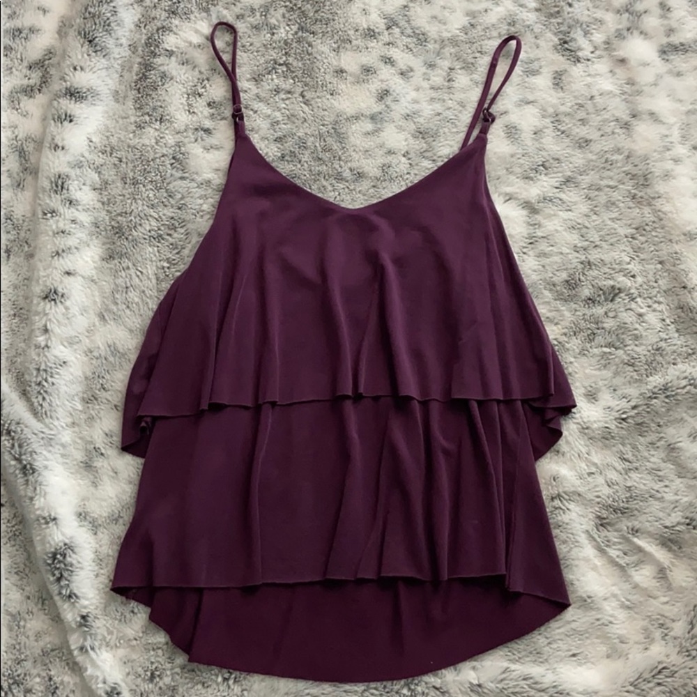 Mudd Purple Layered Tank